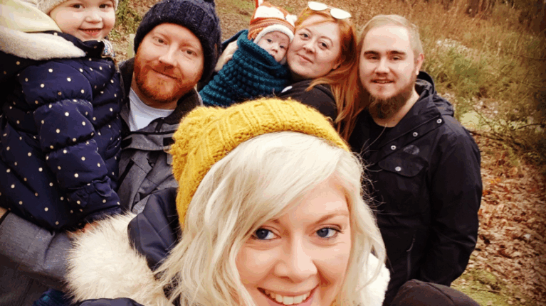 Anna Muffett and family